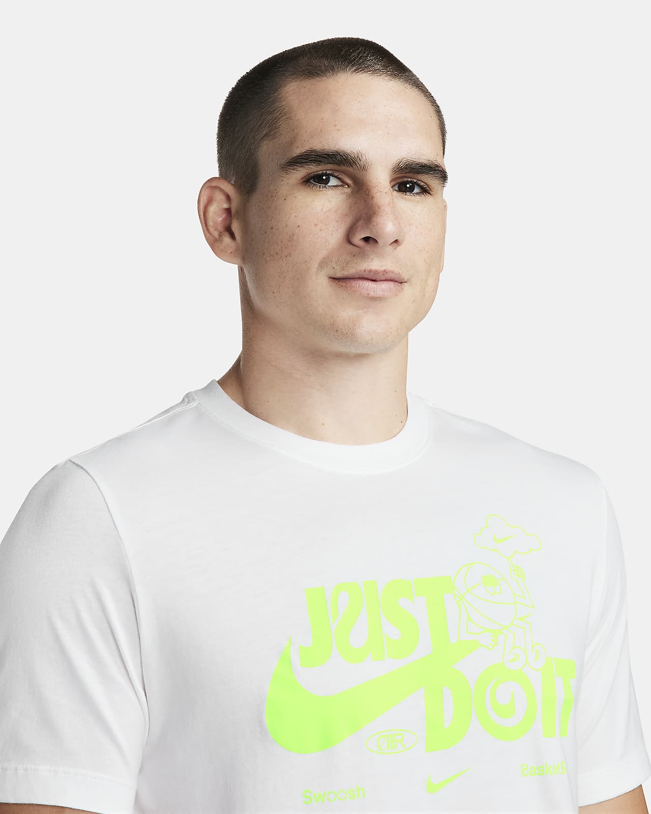Nike Archaeo Swoosh Pack Graphic All Over Print T-shirt in White