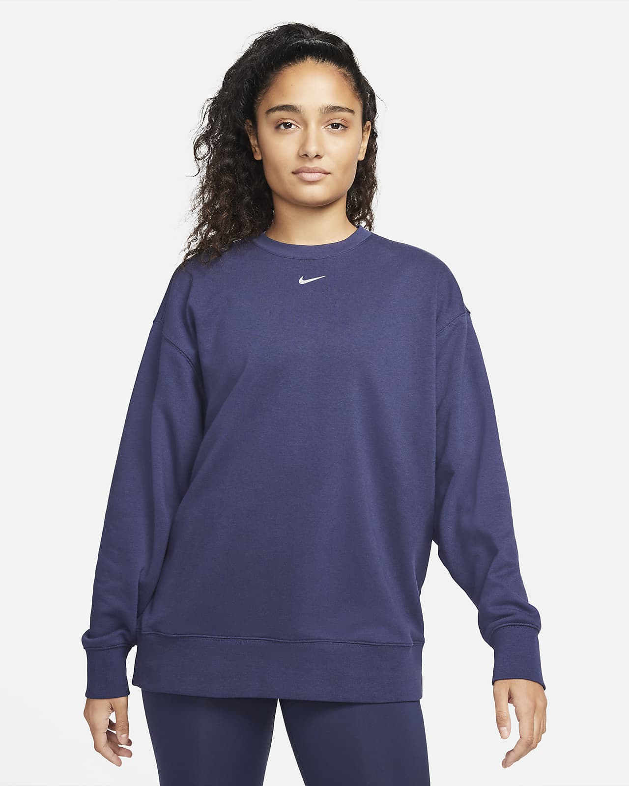 Nike Dri-FIT Trainingstop met ronde hals en graphic voor dames. Nike NL
