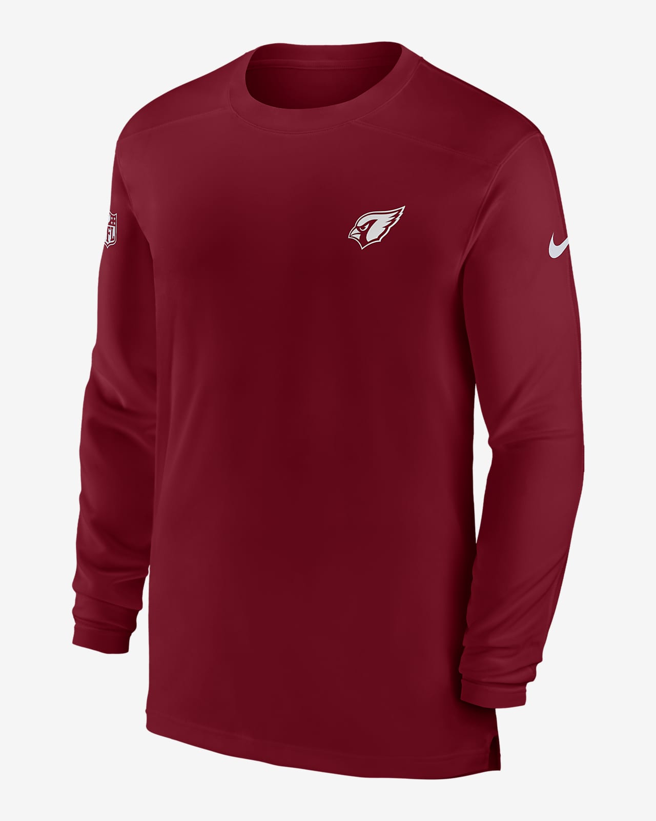 Men's Nike Cardinal Arizona Cardinals Sideline Coach Performance Long Sleeve T-Shirt Size: 3XL