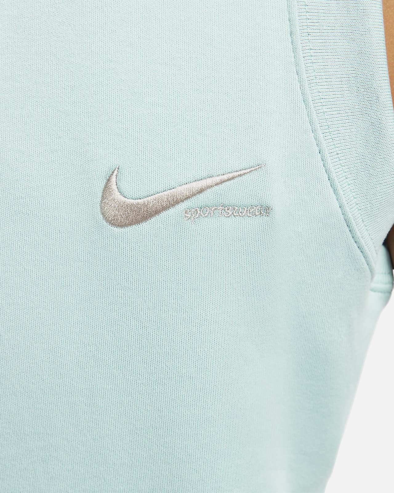 Mini-logo cropped mock-neck top, Nike, Running Tops