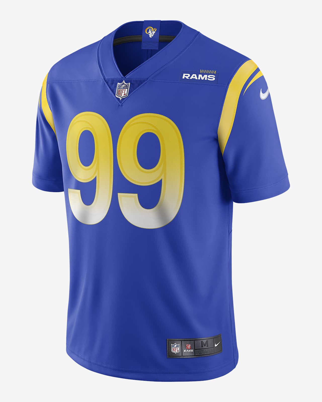 Men's Nike Aaron Donald Gold Los Angeles Rams Color Rush Legend Player  Jersey