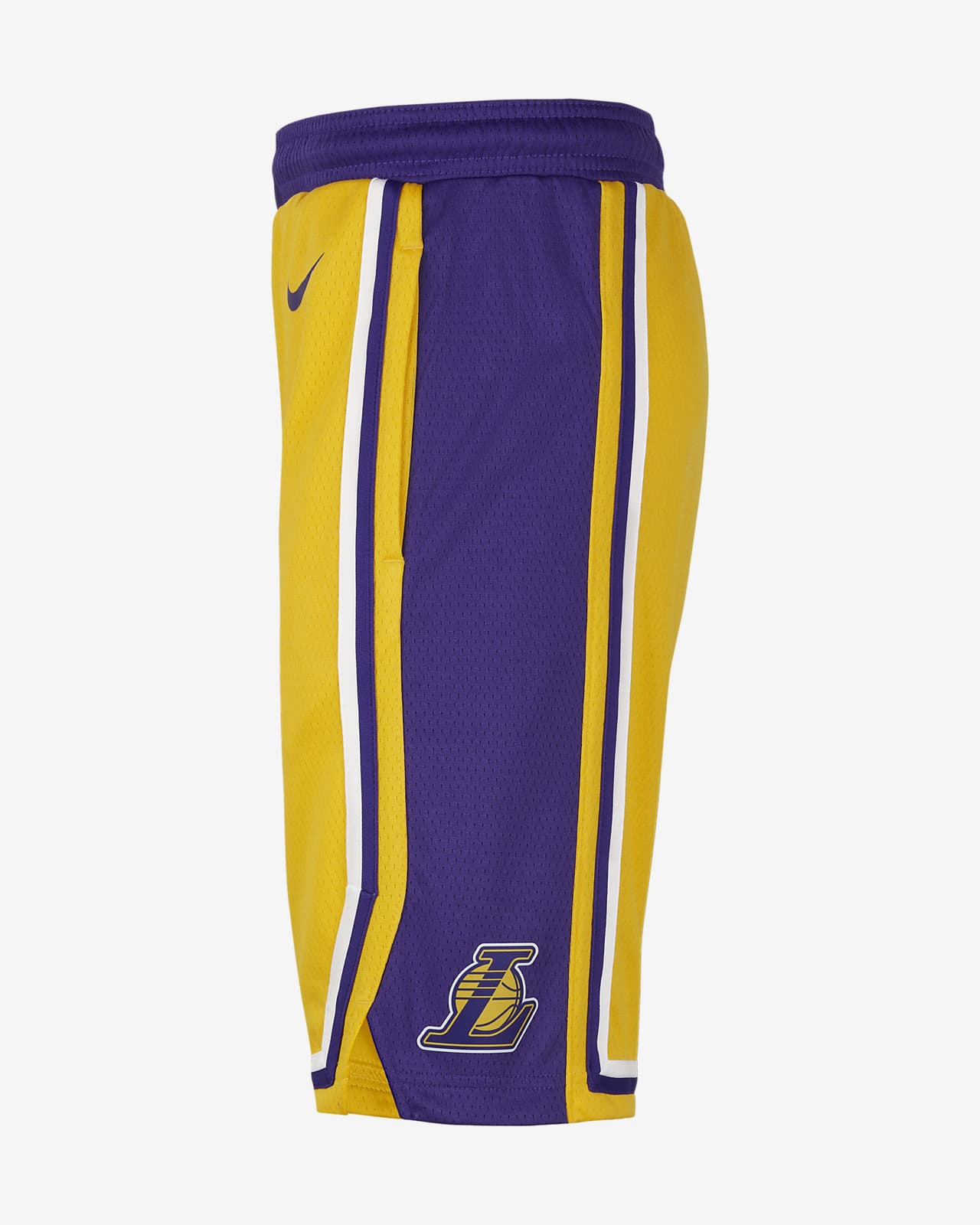 NIKE NBA LOS ANGELES LAKERS SWINGMAN HOME SHORTS