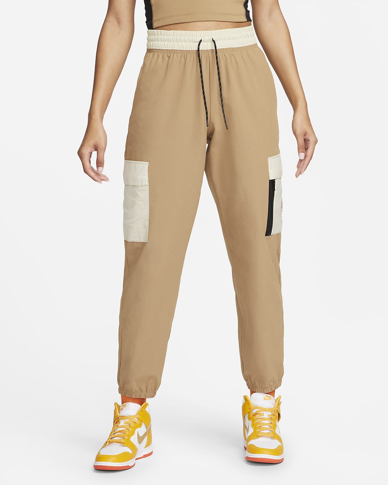 nike cargo woven track pants