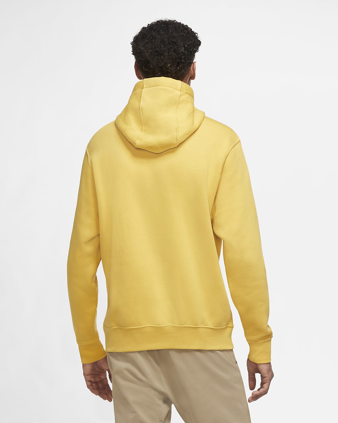 nike yellow fleece hoodie