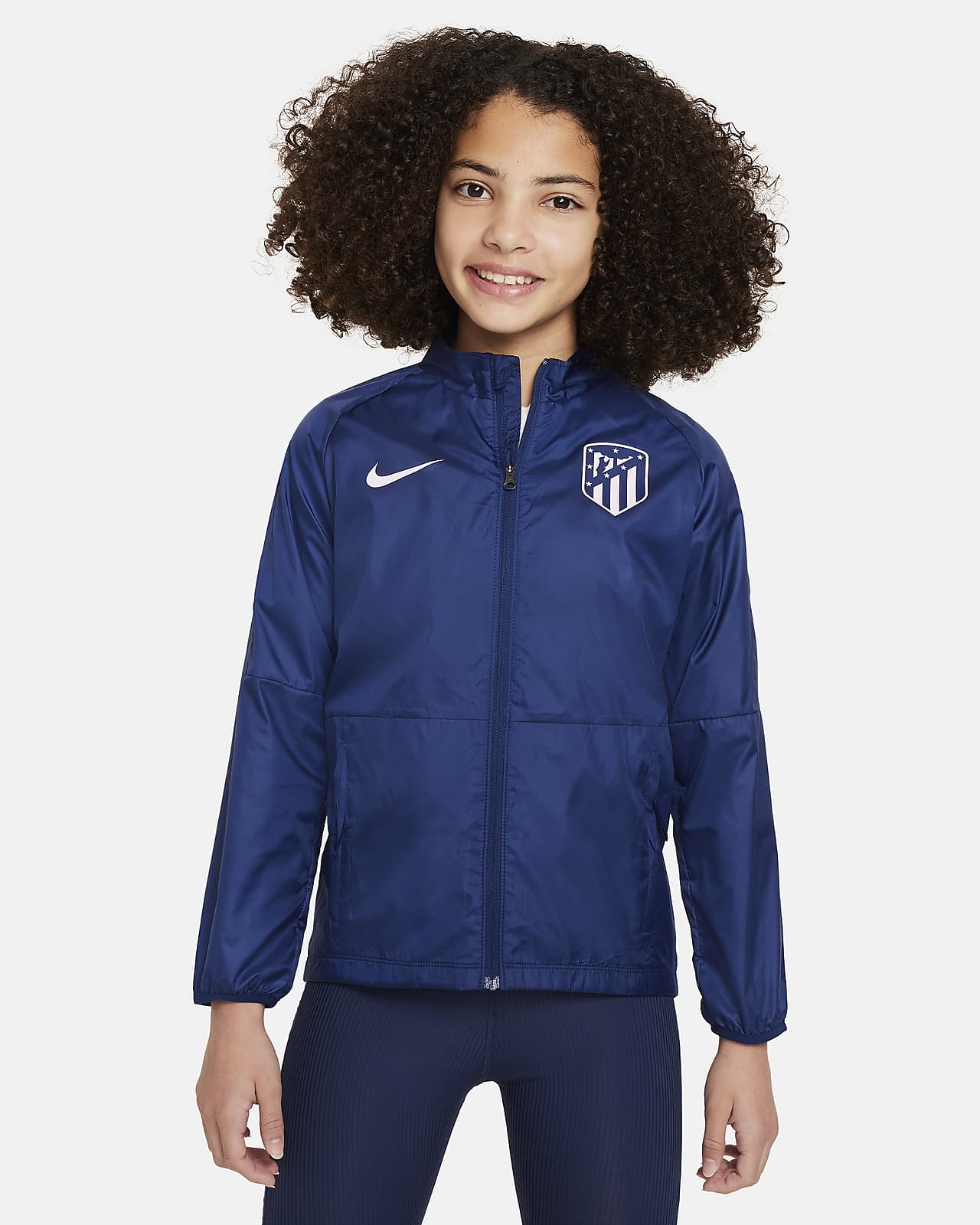Sudadera con capucha Nike Fleece del Atlético de Madrid - Azul - Mujer