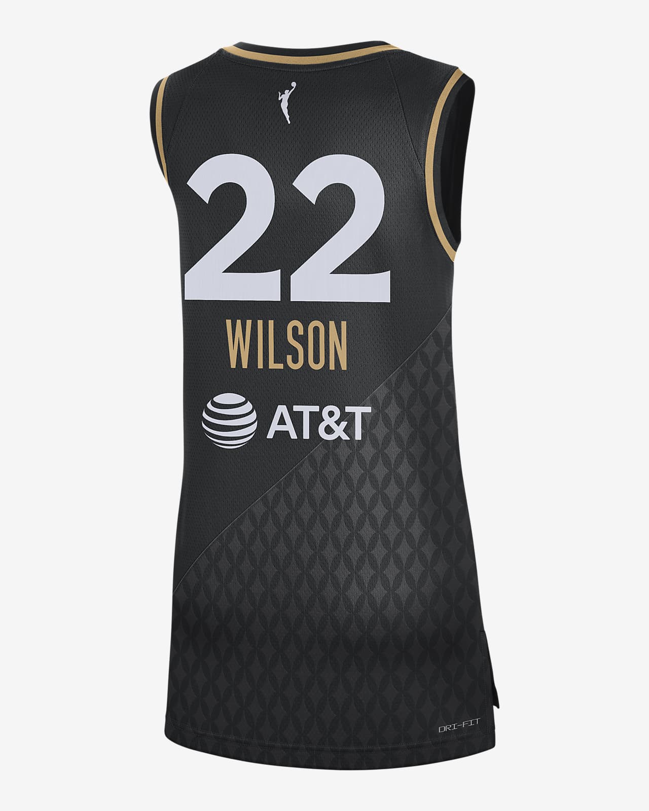 A'ja Wilson Aces Rebel Edition Nike Dri-FIT WNBA Victory Jersey. Nike AT
