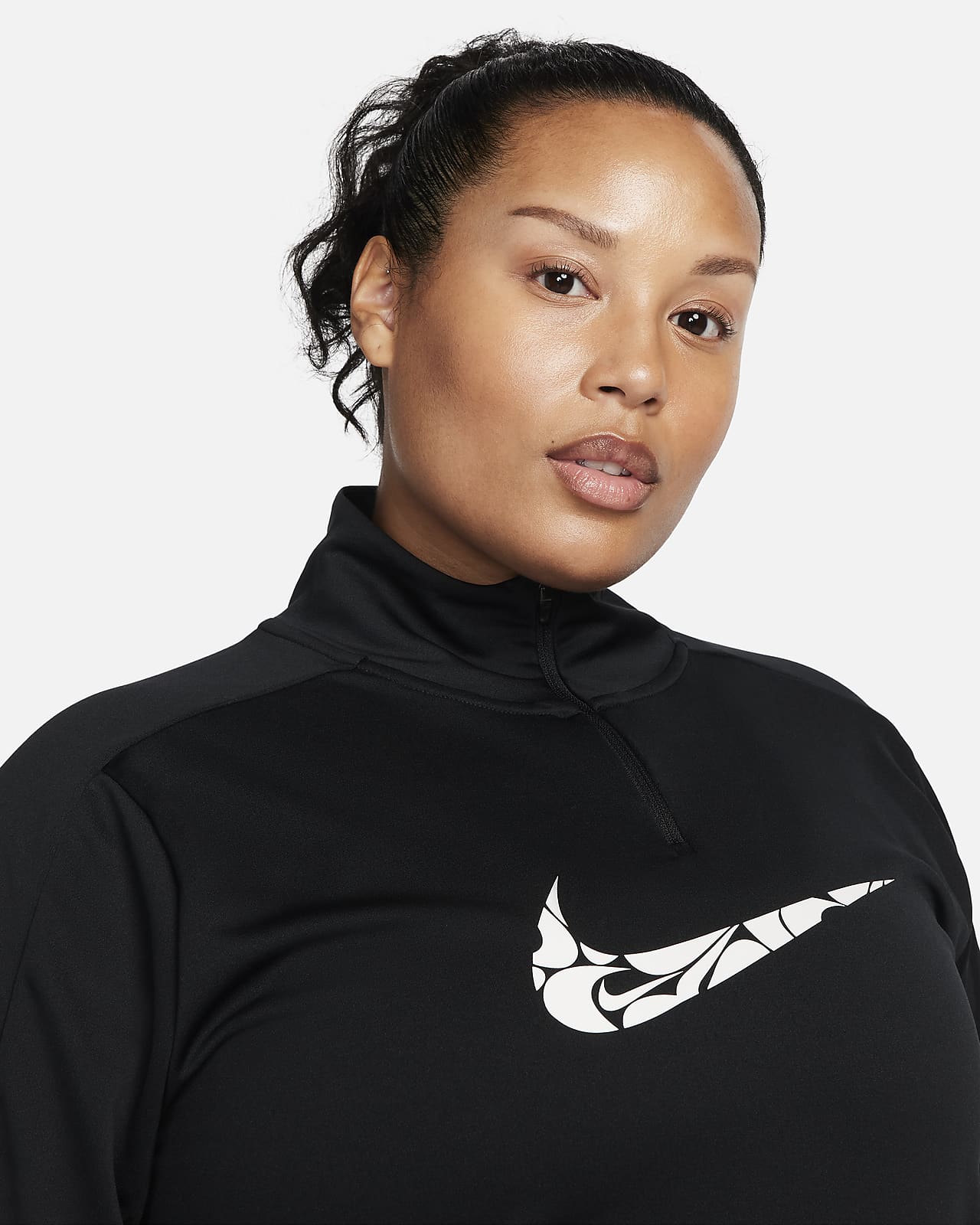 Top Nike Air Dri-FIT Swoosh Mock-Zip Feminino - Nike