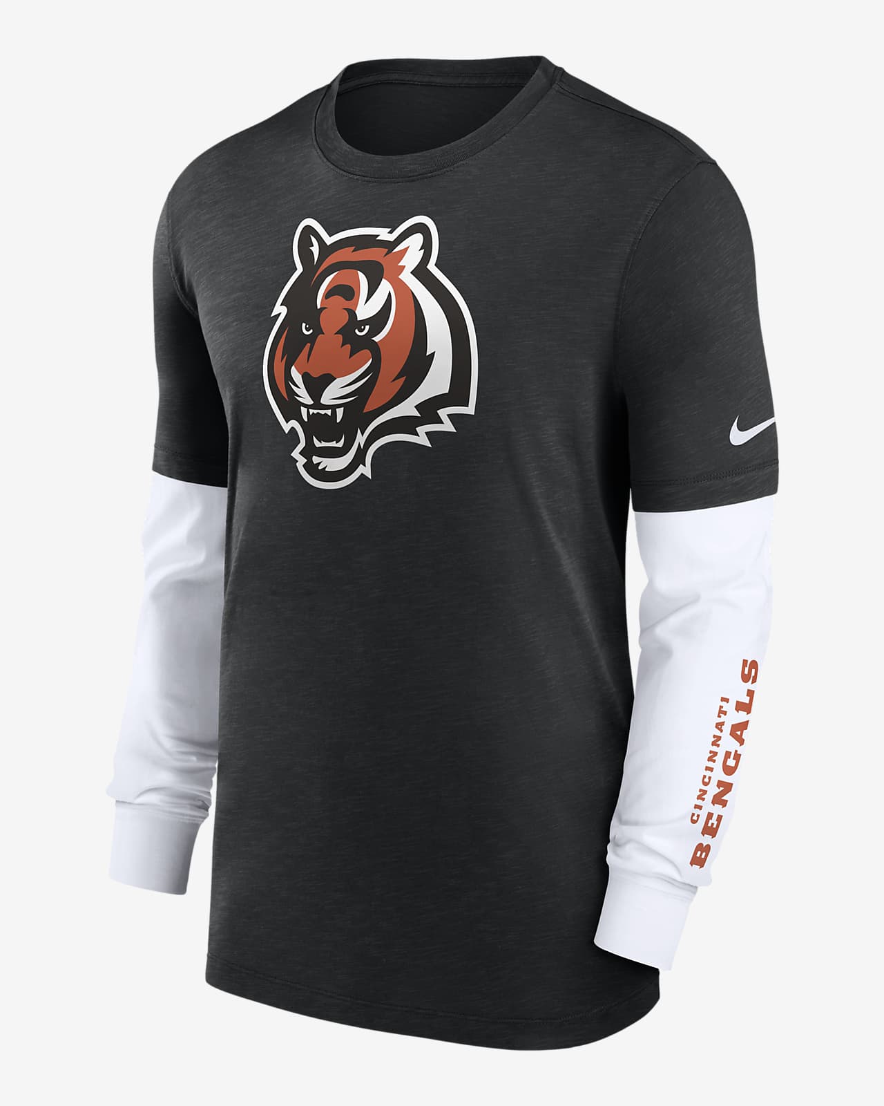 Cincinnati Bengals Nike Men's NFL Long-Sleeve Top in Black, Size: Small | 00BY99PH9A-05G