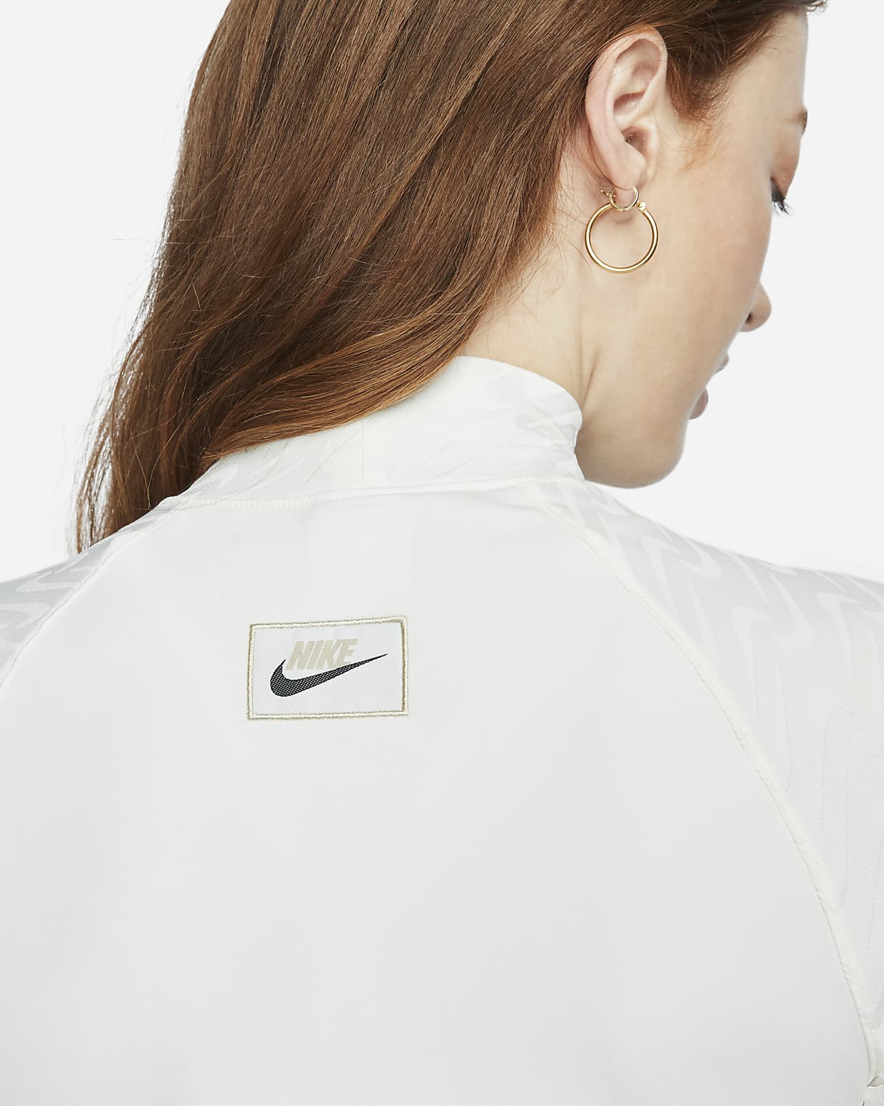 nike sportswear icon clash women's long sleeve top white