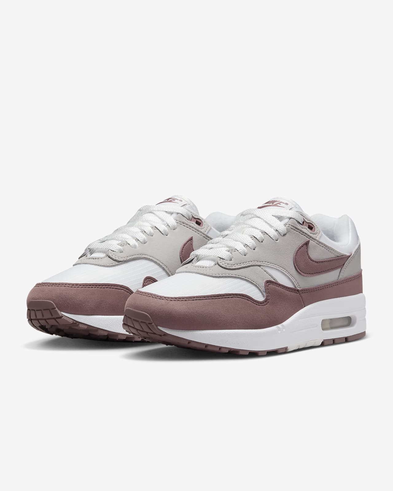 Nike air max 1 cheap wit leer