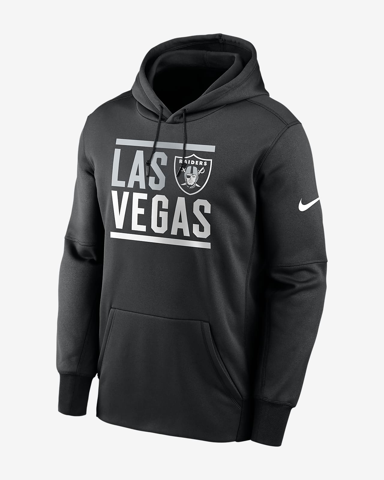 men's oakland raiders nike olive salute to service sideline therma performance pullover hoodie