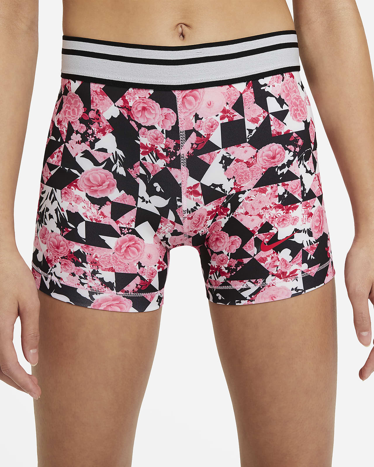 pink nike boy shorts