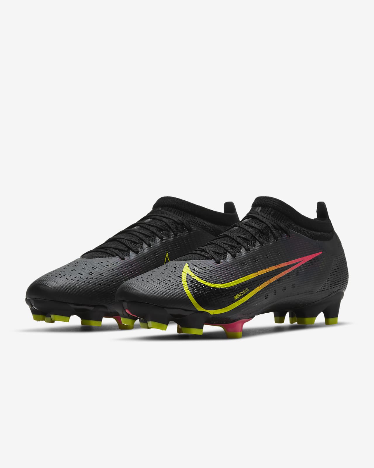 black nike soccer boots