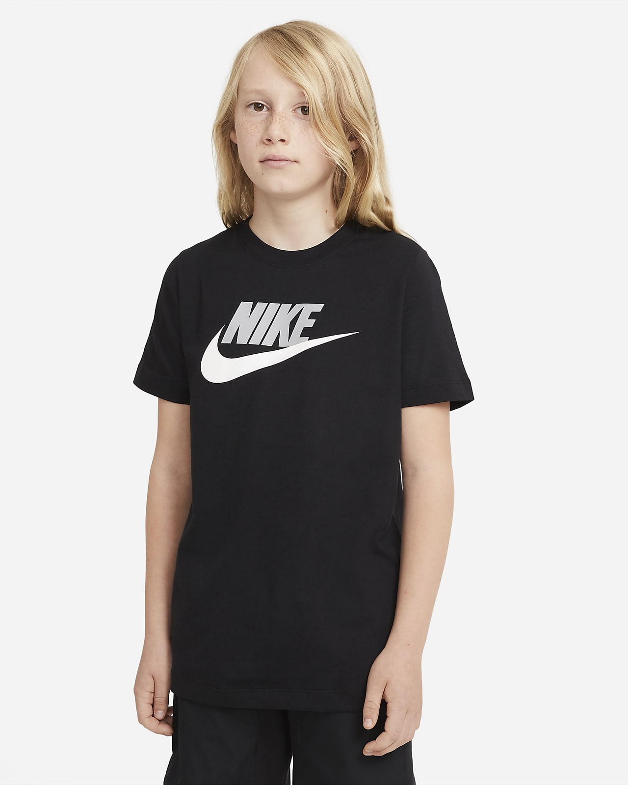 Playera de algod n para ni os talla grande Nike Sportswear. Nike