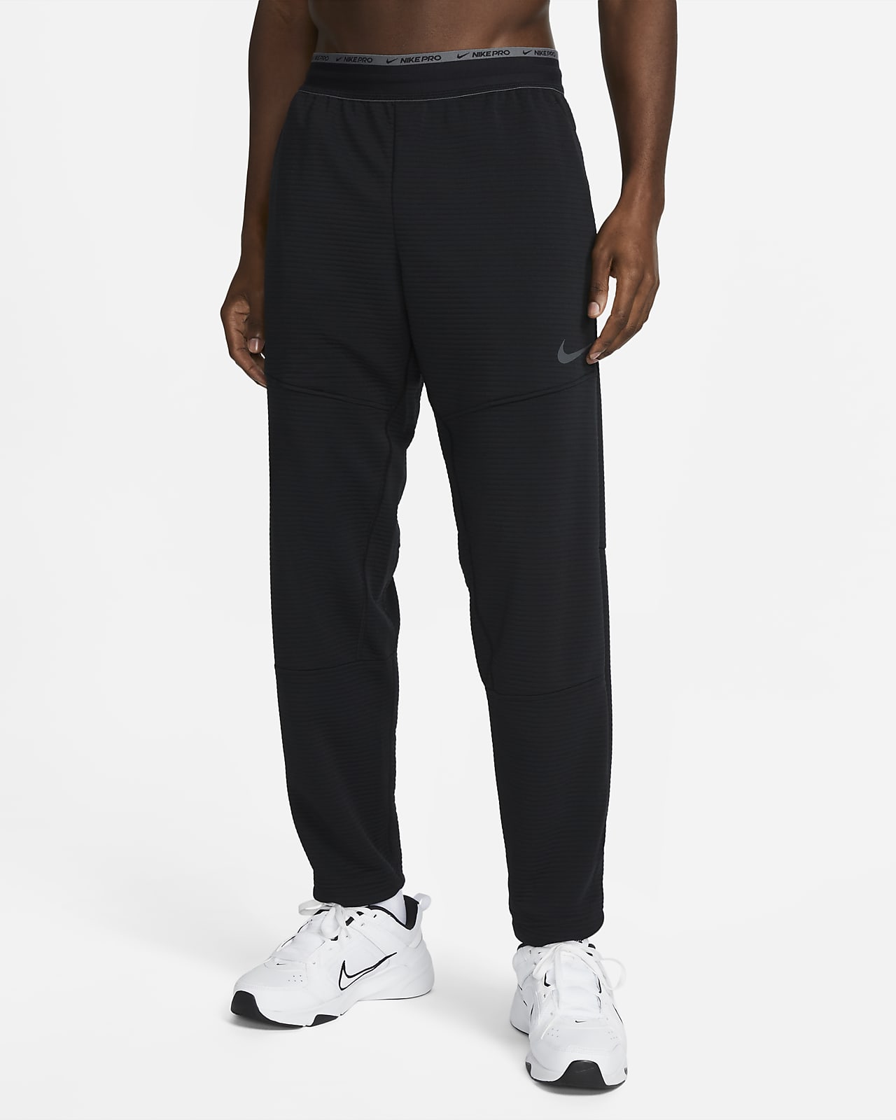 Nike Pro Fitnessbroek van fleece voor heren. Nike BE