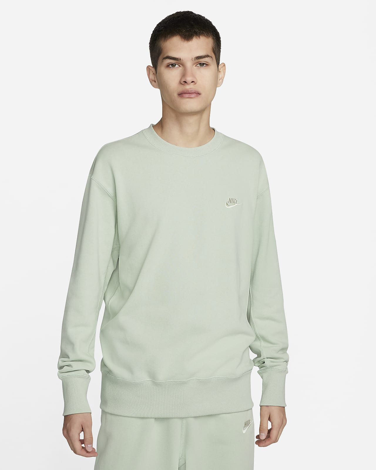 mens nike fleece crew