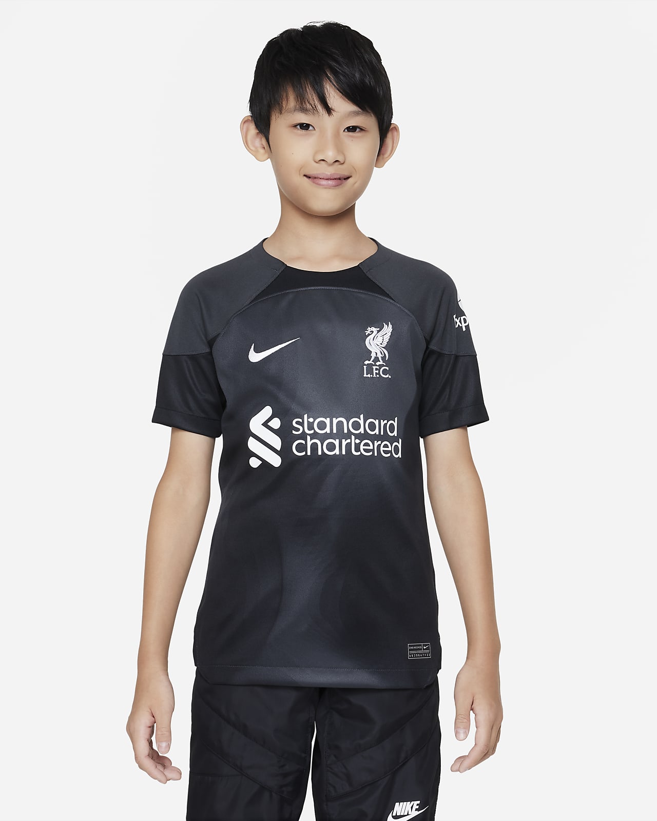 Brankářský fotbalový dres Nike Dri-FIT Liverpool FC 2022/23 Stadium pro větší děti