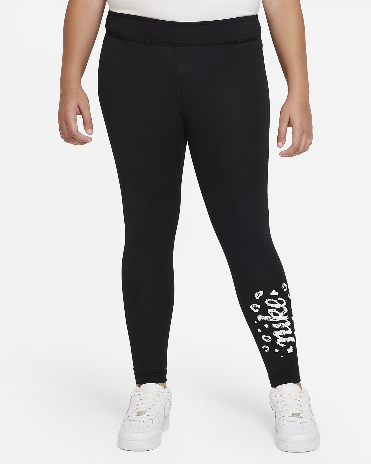 Nike Sportswear Icon Clash Essential Big Kids' (Girls') Mid-Rise Leggings (Extended Size)