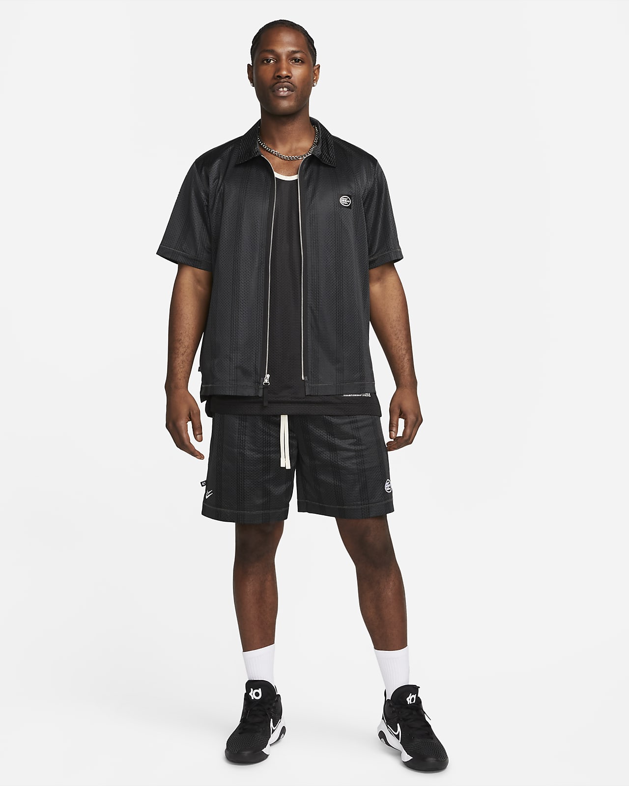 Kevin Durant Men's Full-zip Short-sleeve Basketball Top. Nike LU