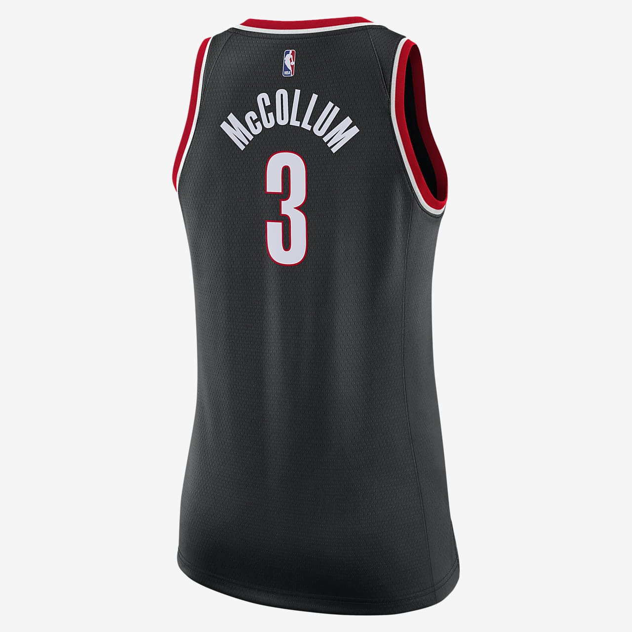 C.J. McCollum Trail Blazers Icon Edition Women's Nike NBA Swingman Jersey.