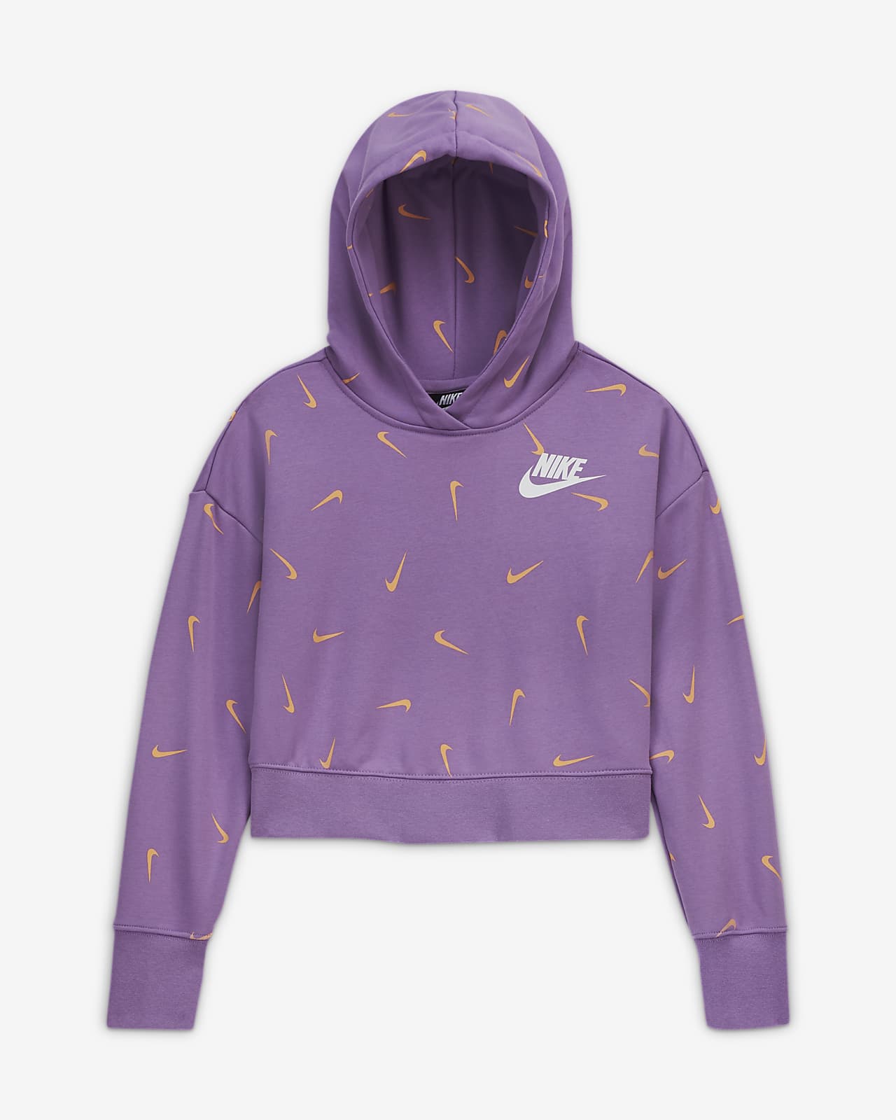 nike girls cropped hoodie