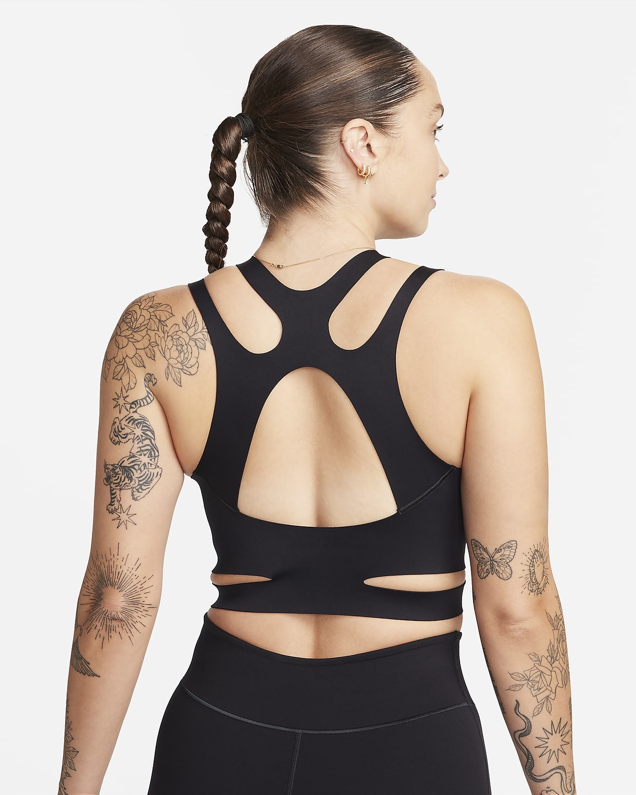 Buy Nike Black Yoga Sports Bra from Next Luxembourg