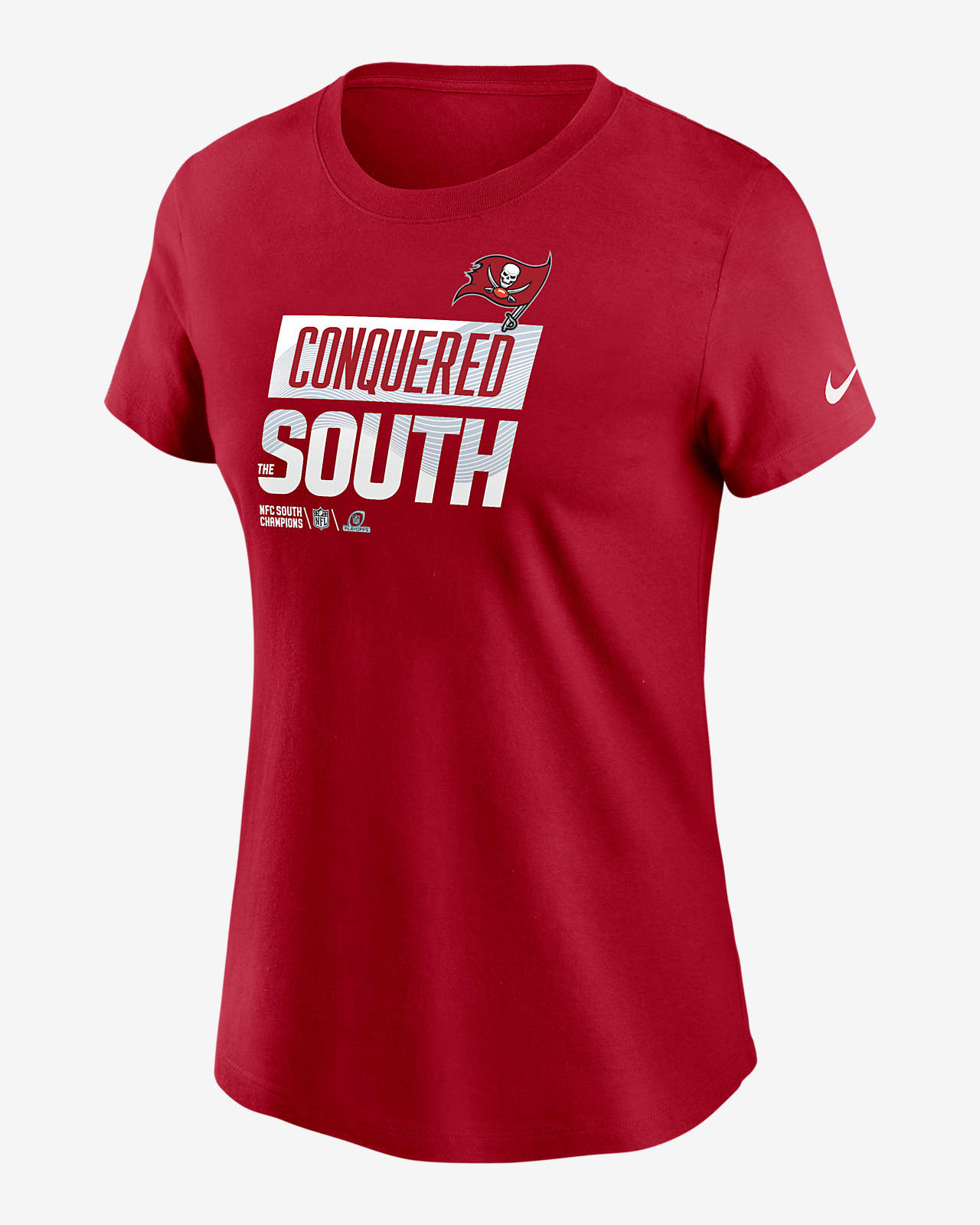 Nike 2022 NFC South Champions Trophy Collection (NFL Tampa Bay Buccaneers) Women's  T-Shirt.