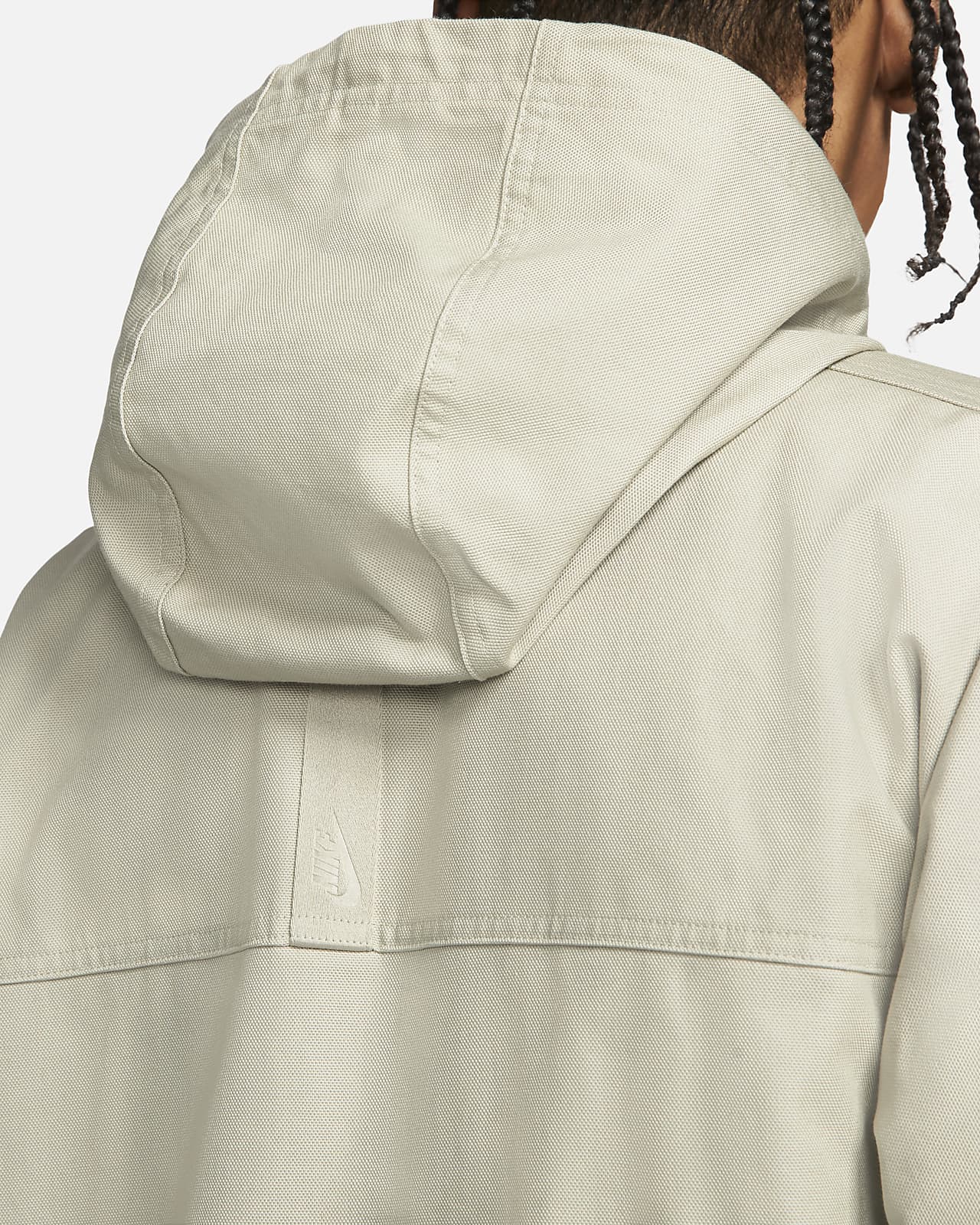 ae canvas fleece hood jacket