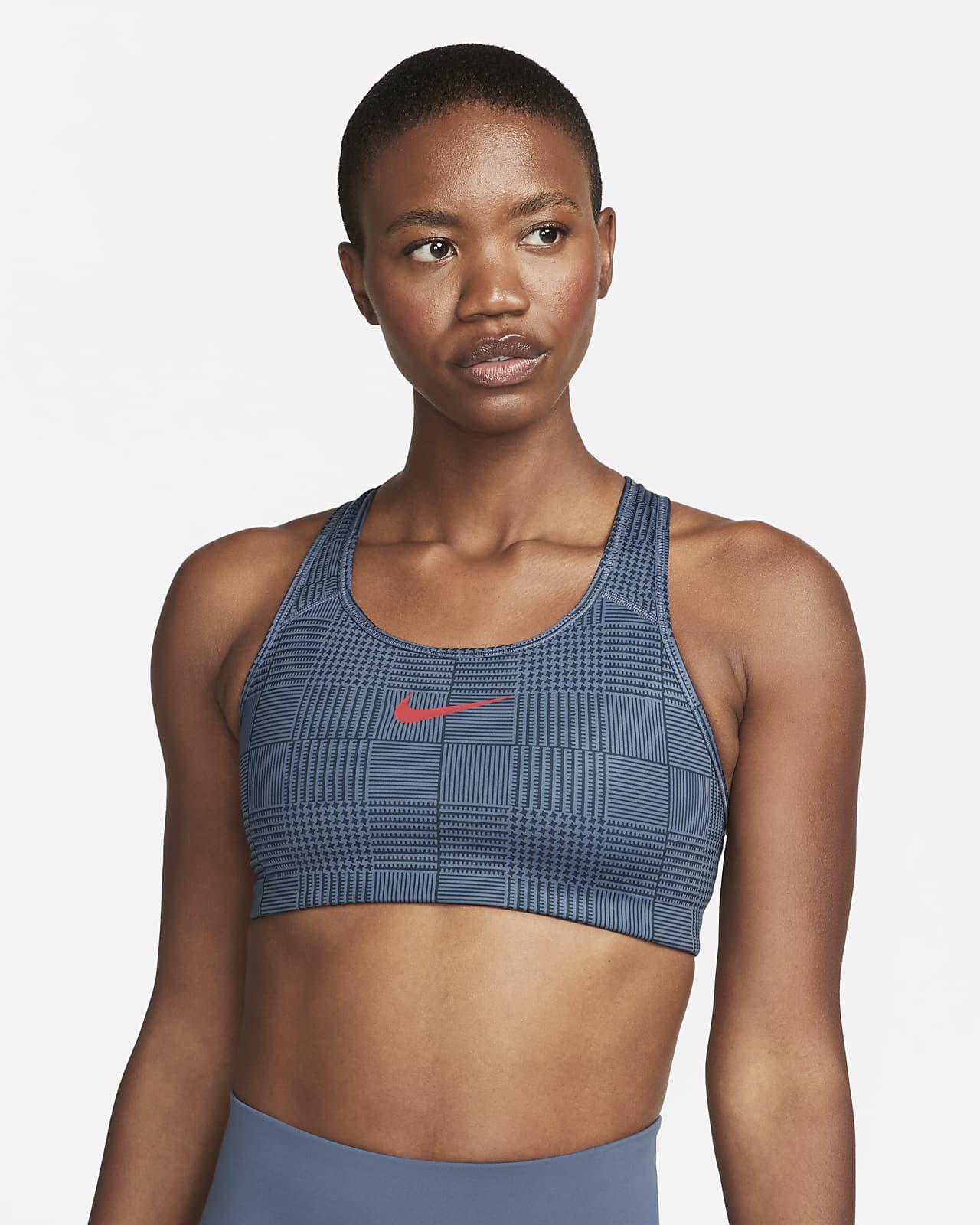 Nike Swoosh Women's Padded Printed Bra.