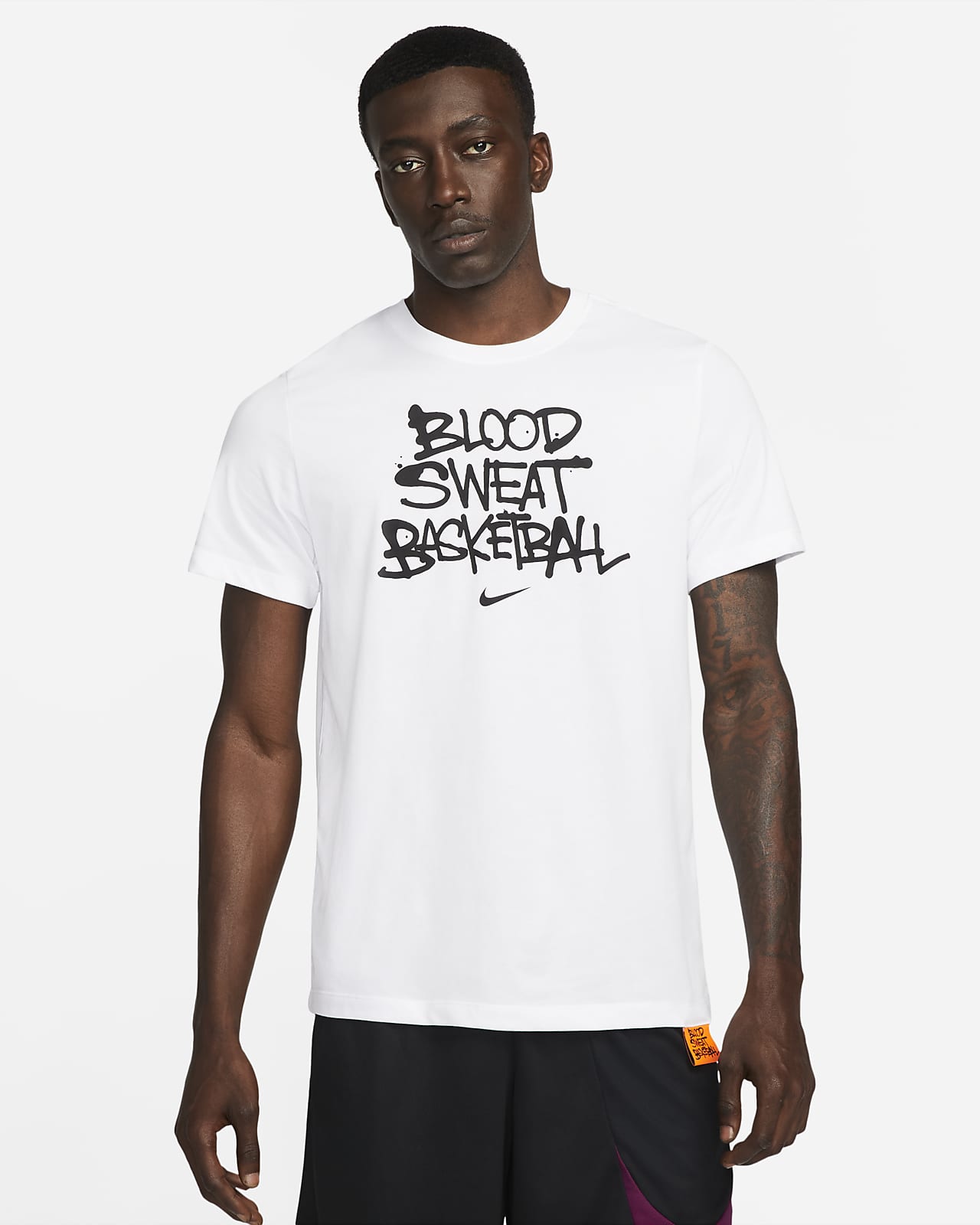Basket-t-shirt Nike Dri-FIT "Blood, Sweat, Basketball" för män
