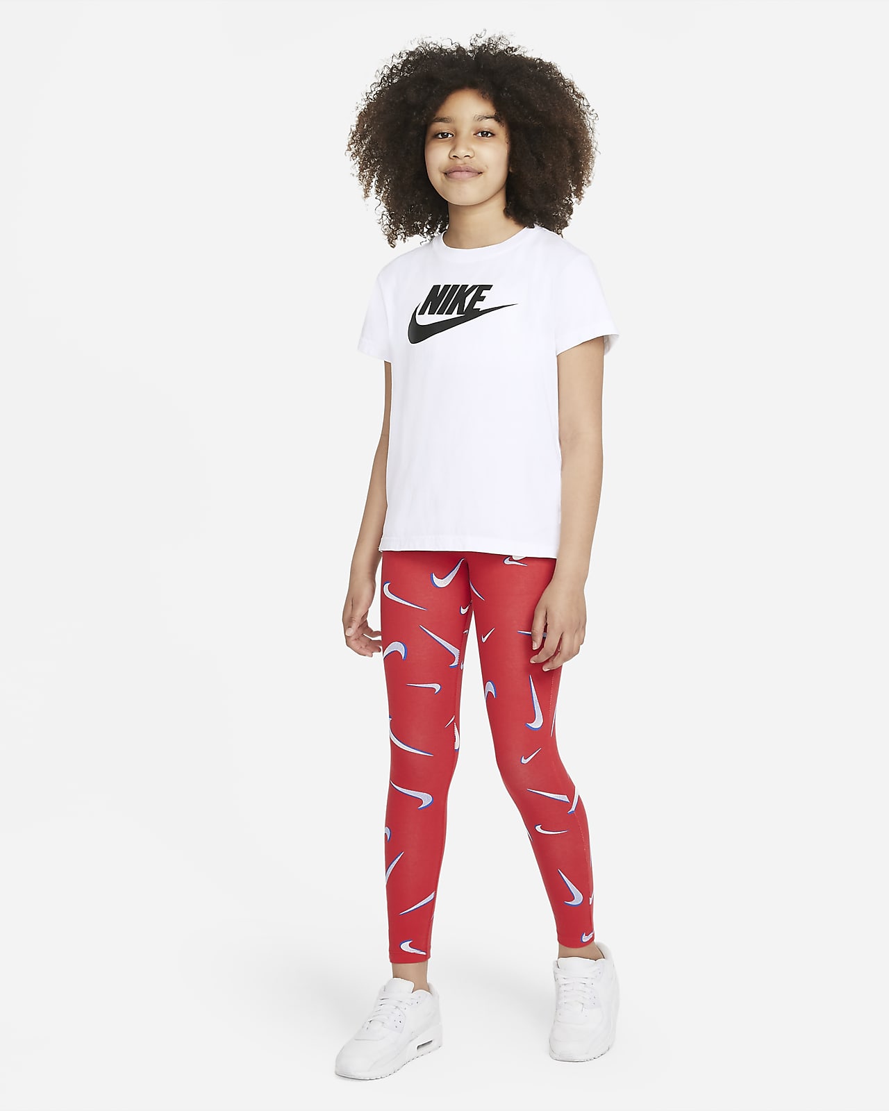 Nike Sportswear Favorites Big Kids\' (Girls\') Printed Leggings.