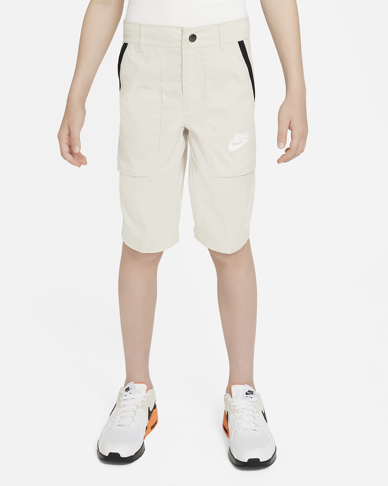boys white nike shorts