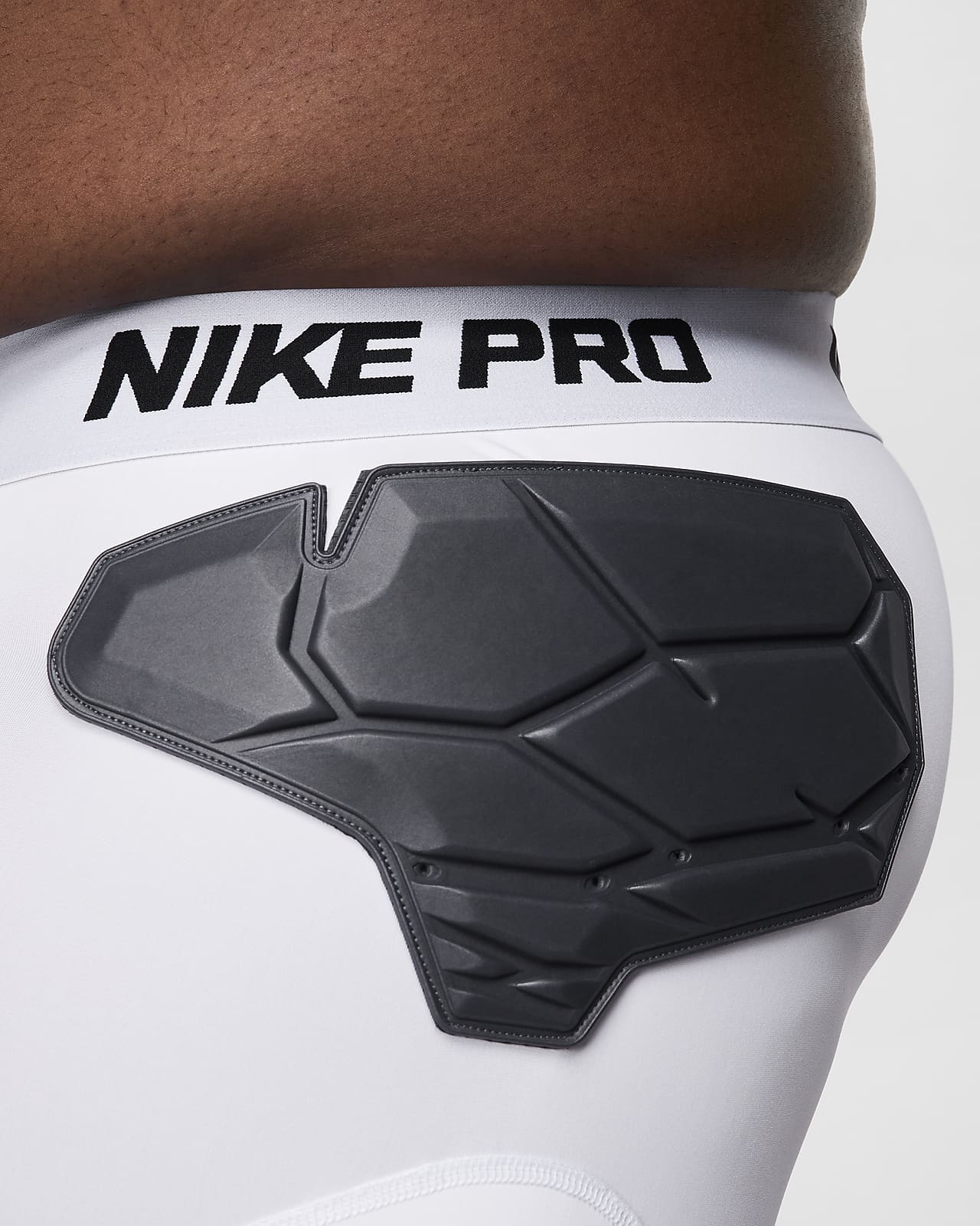 NIKE NBA PRO HYPERSTRONG 3/4 BASKETBALL COMPRESSION TIGHTS WHITE
