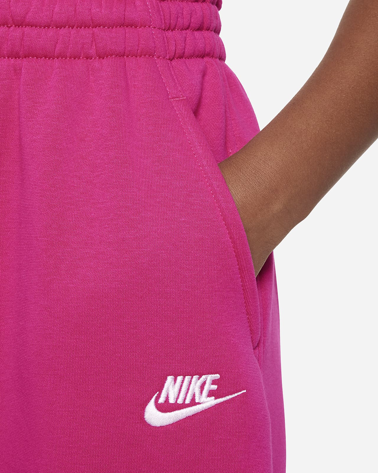 NIKE Sportswear Club Womens Oversized Fleece Sweatpants - HEATHER