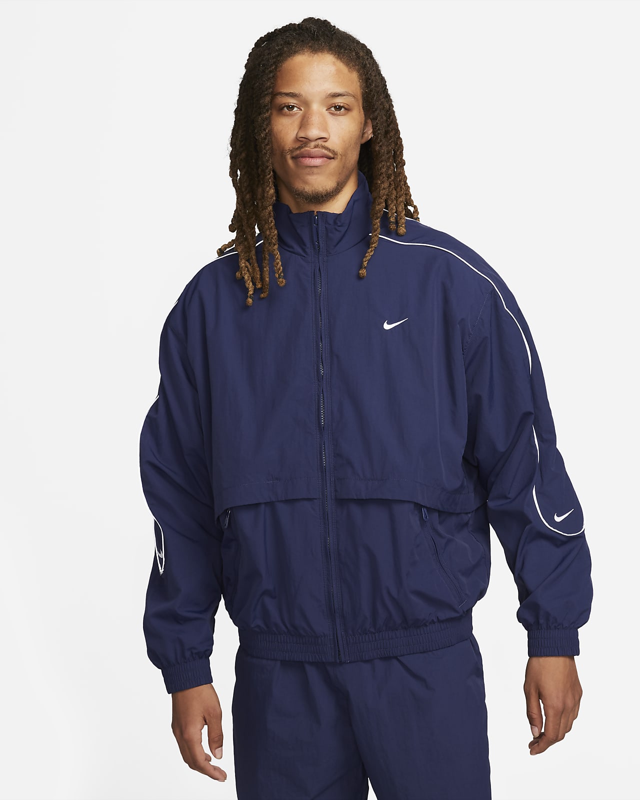 consumidor Costa exagerar Nike Sportswear Solo Swoosh Men's Woven Tracksuit Jacket. Nike LU