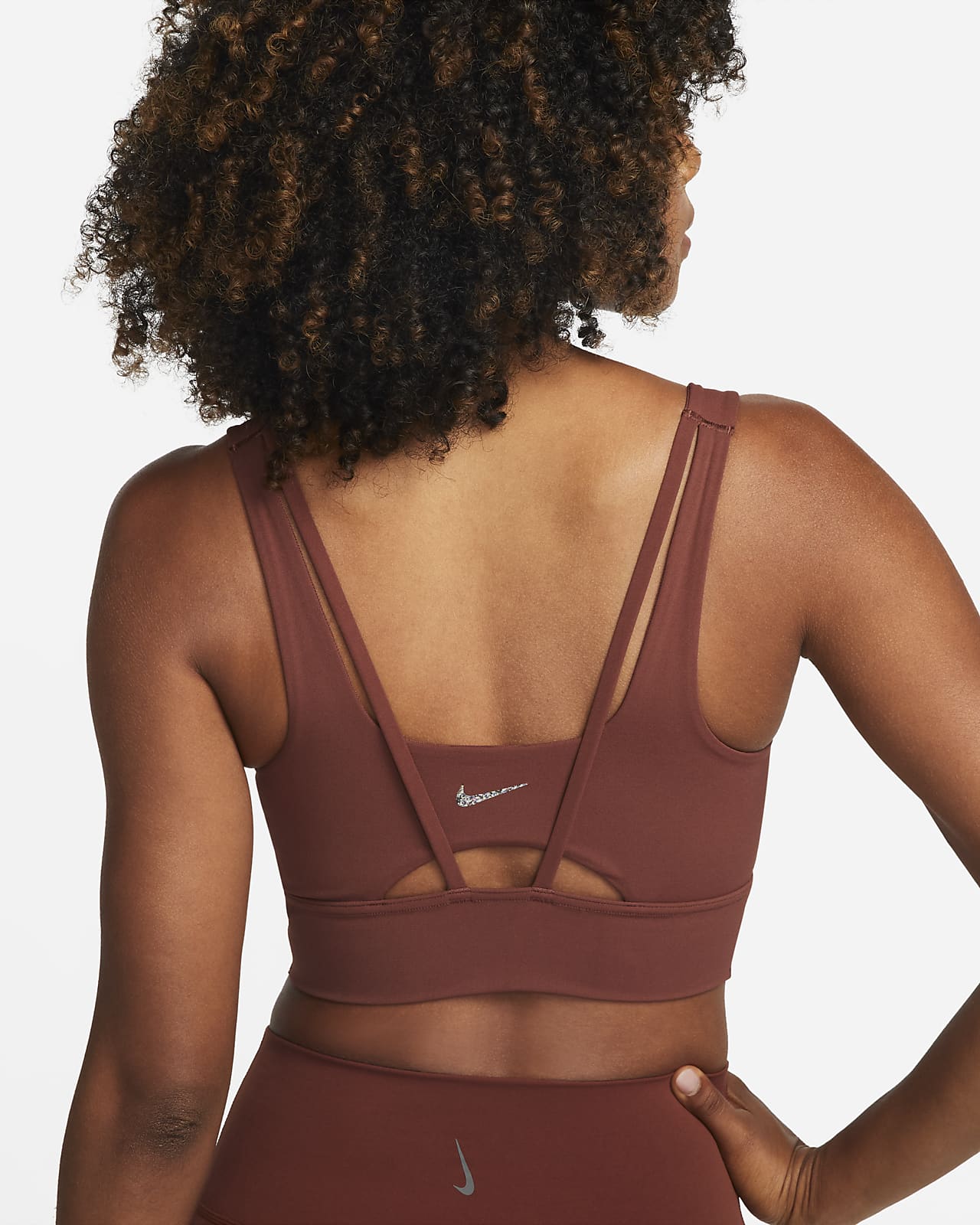 Nike Alate Ellipse Sport-BH mit langem Design, mittlerem Halt und Polster für Damen