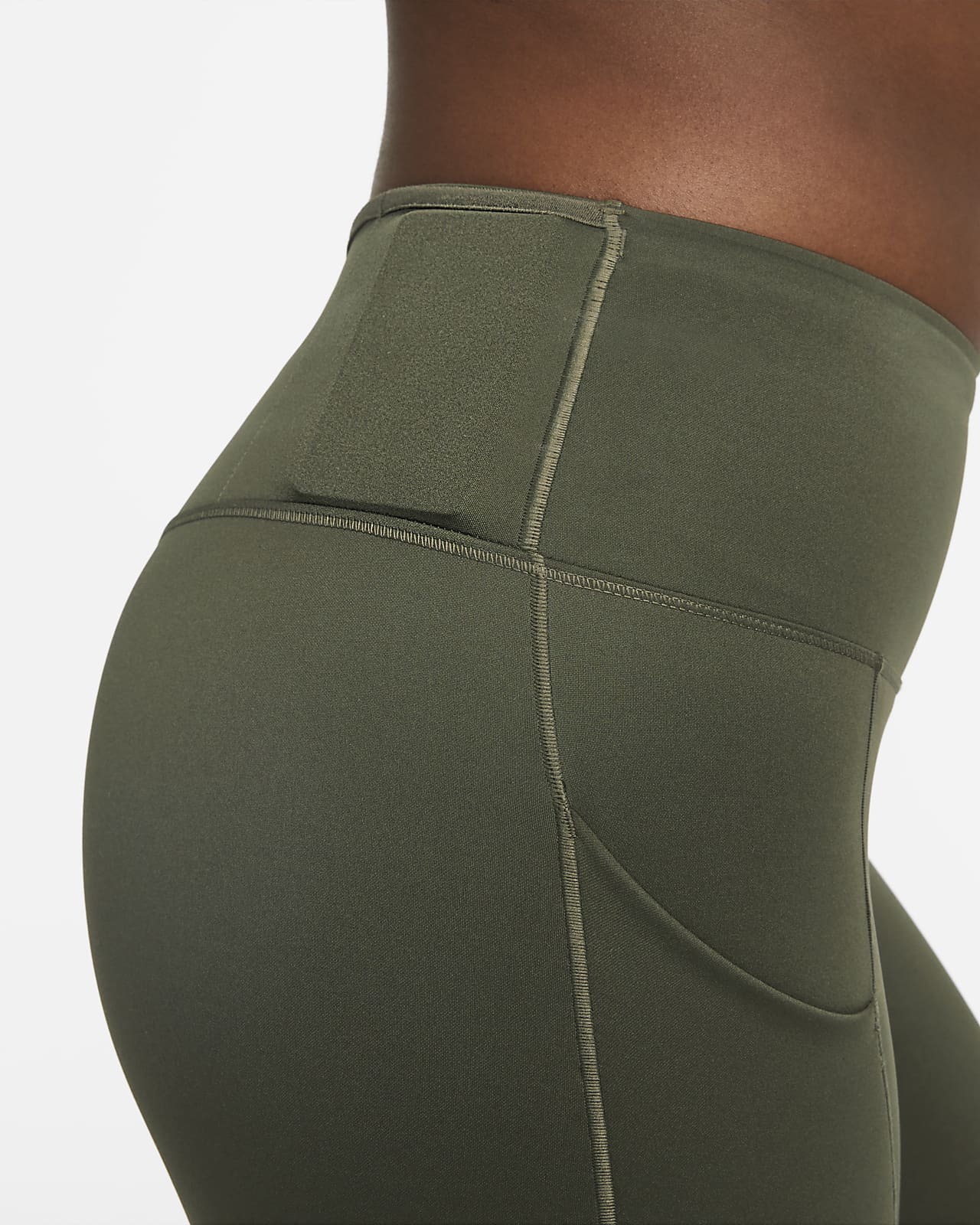 Nike just do it olive green high rise Leggings, Women's Fashion, Activewear  on Carousell