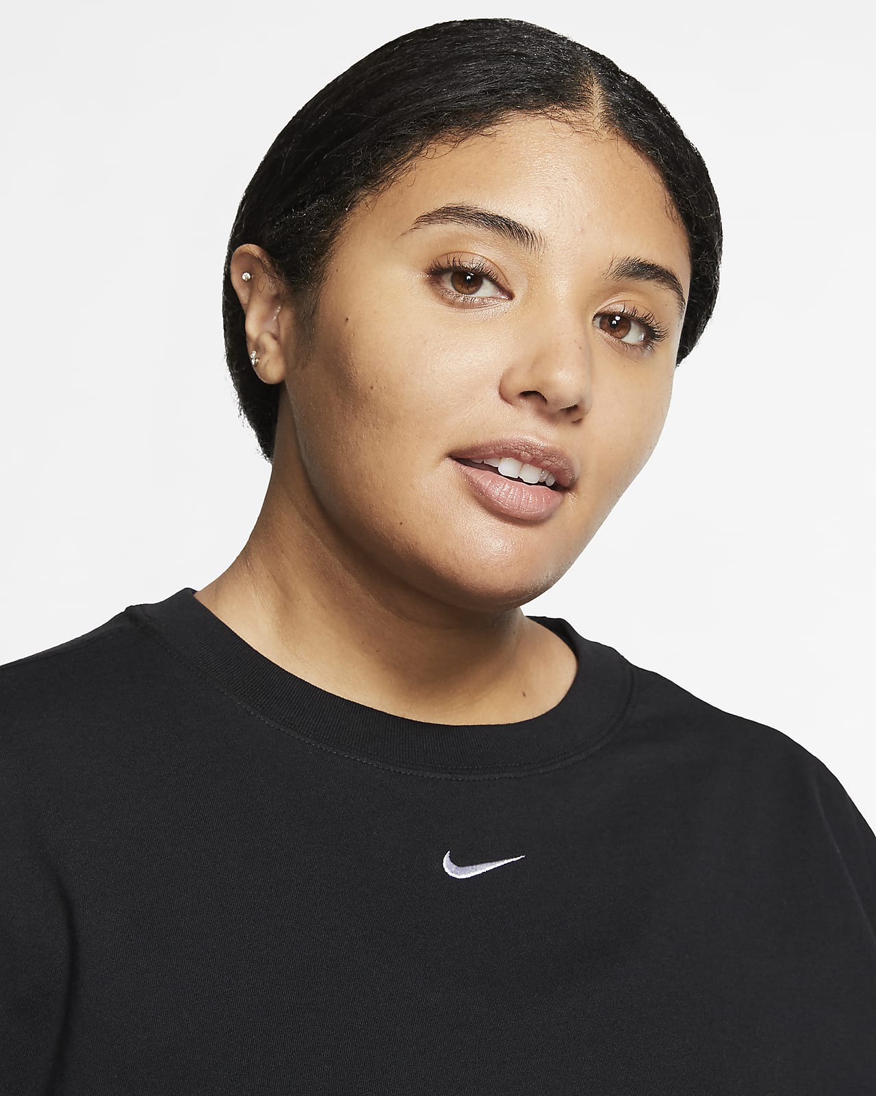 nike sportswear essential top ss plus