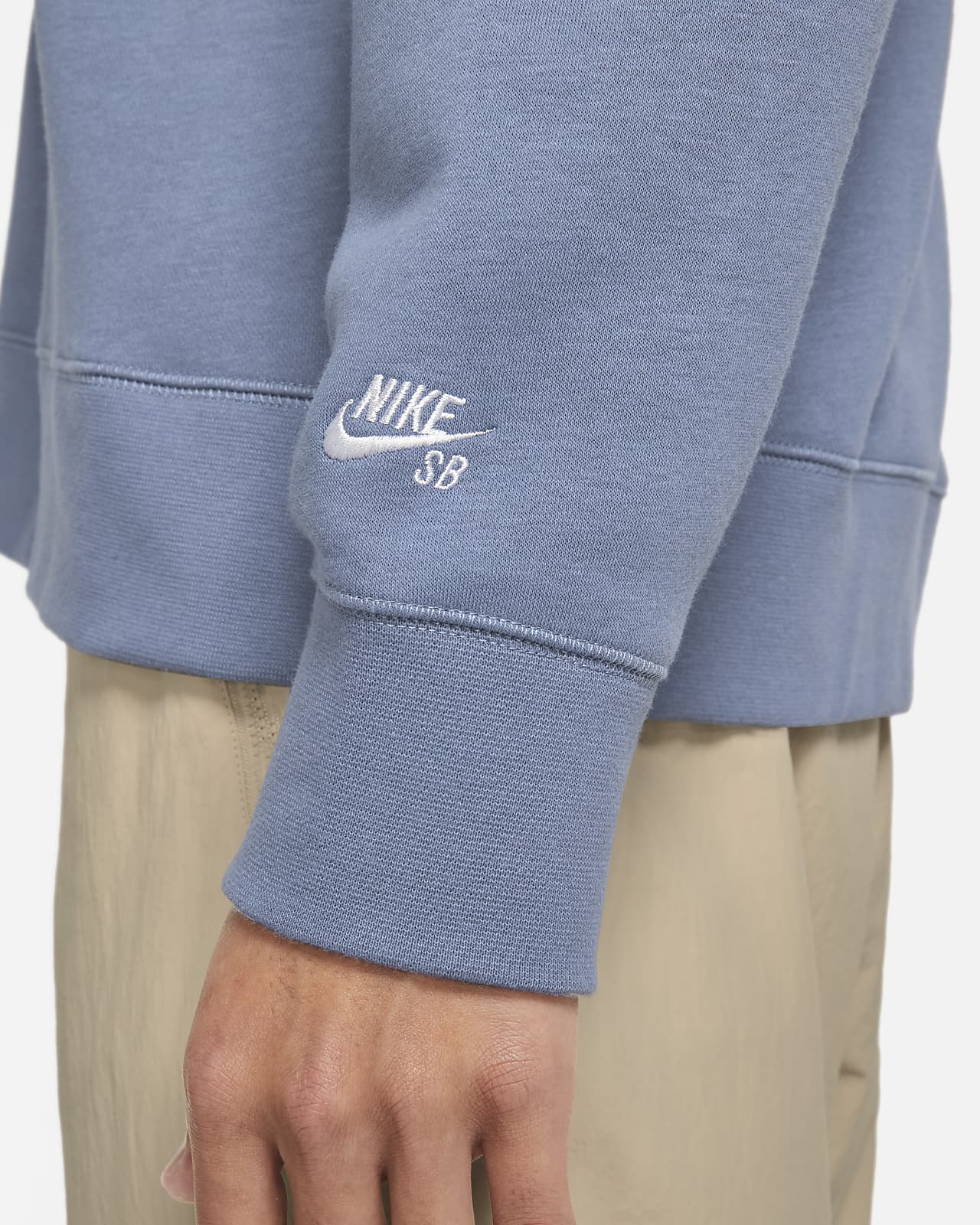 Sudadera de cuello redondo de skateboarding a rayas Nike SB. Nike.com
