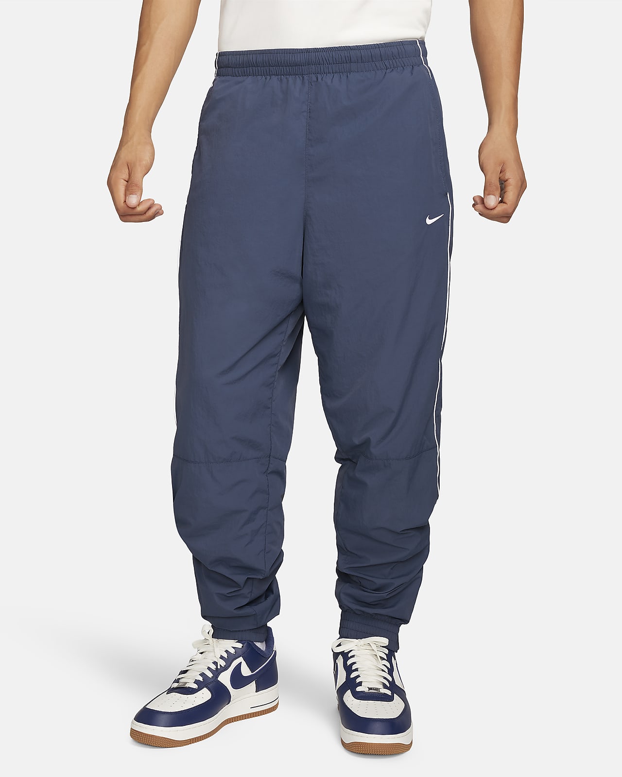 Nike Mens' Regular Track Pants (932258-010_Black/White_s) : Amazon.in:  Fashion
