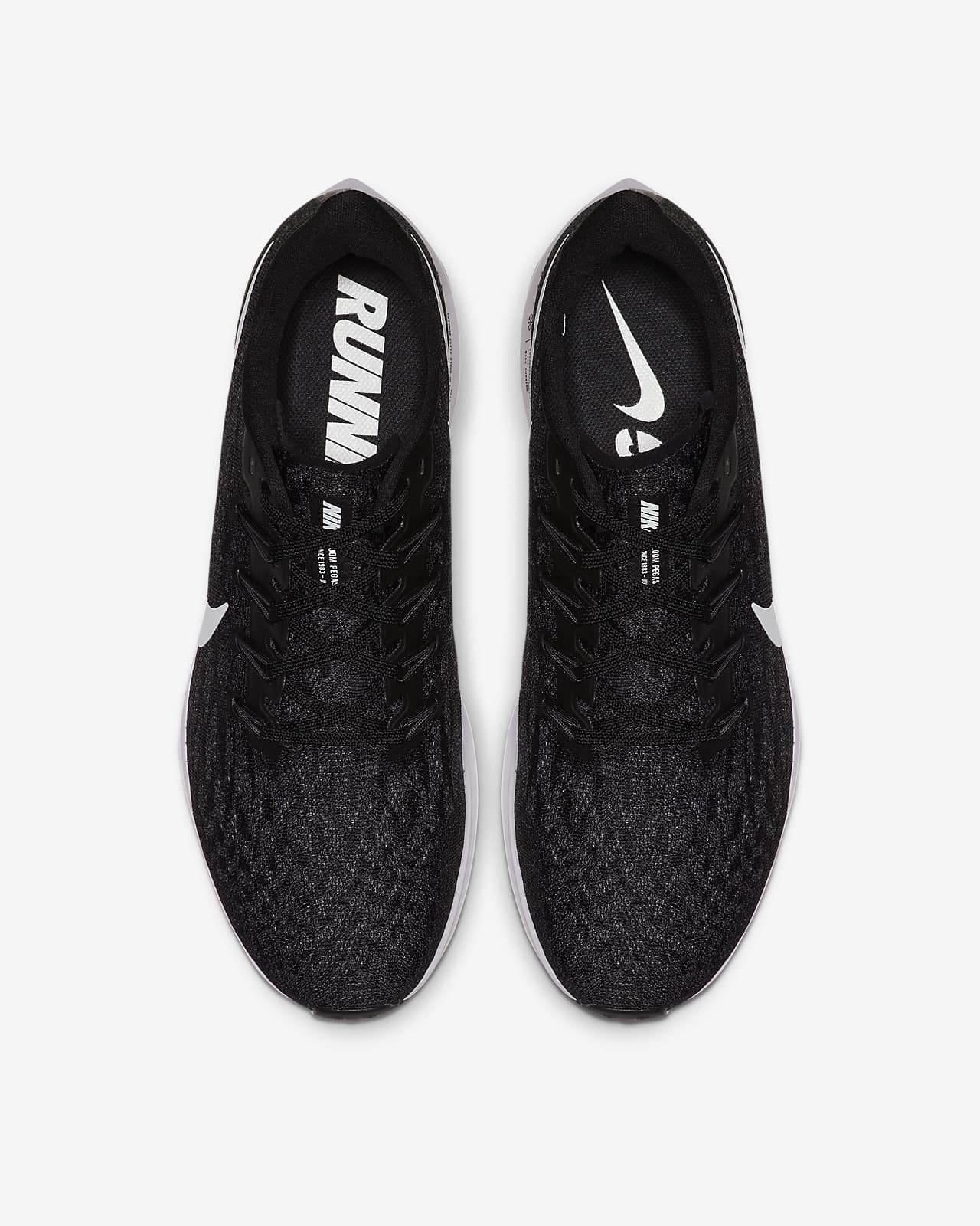 nike running pegasus 36 trainers in black