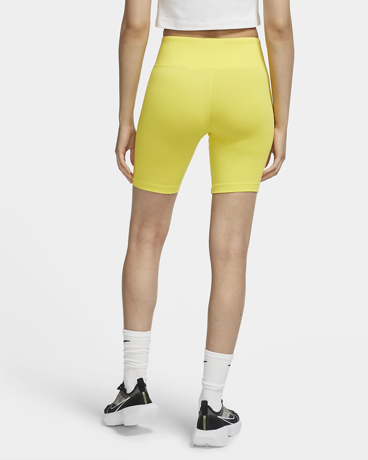 nike yellow bike shorts