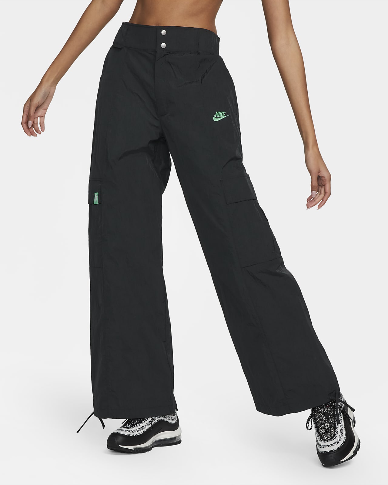 Berri Andes Obligar Pants cargo de tejido Woven de tiro alto oversized para mujer Nike  Sportswear. Nike.com