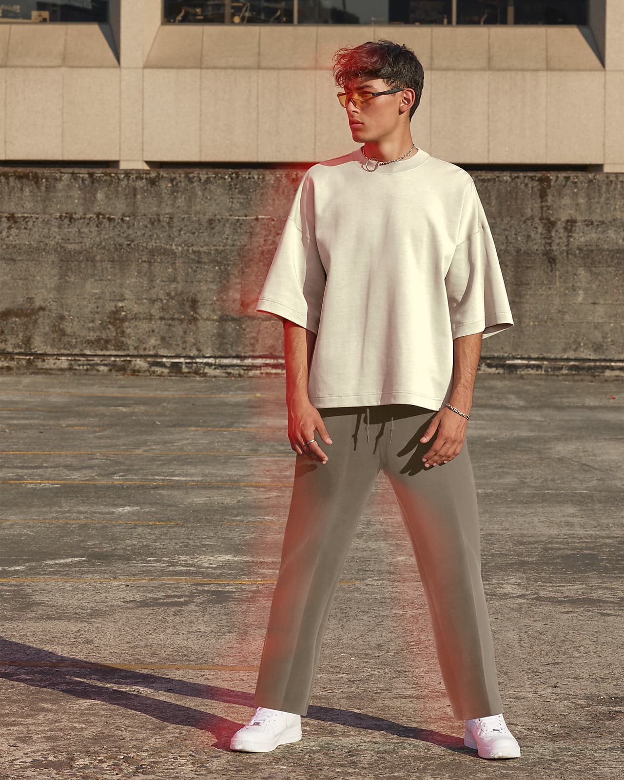 NIKE Straight-Leg Logo-Print Cotton-Blend Tech Fleece Sweatpants