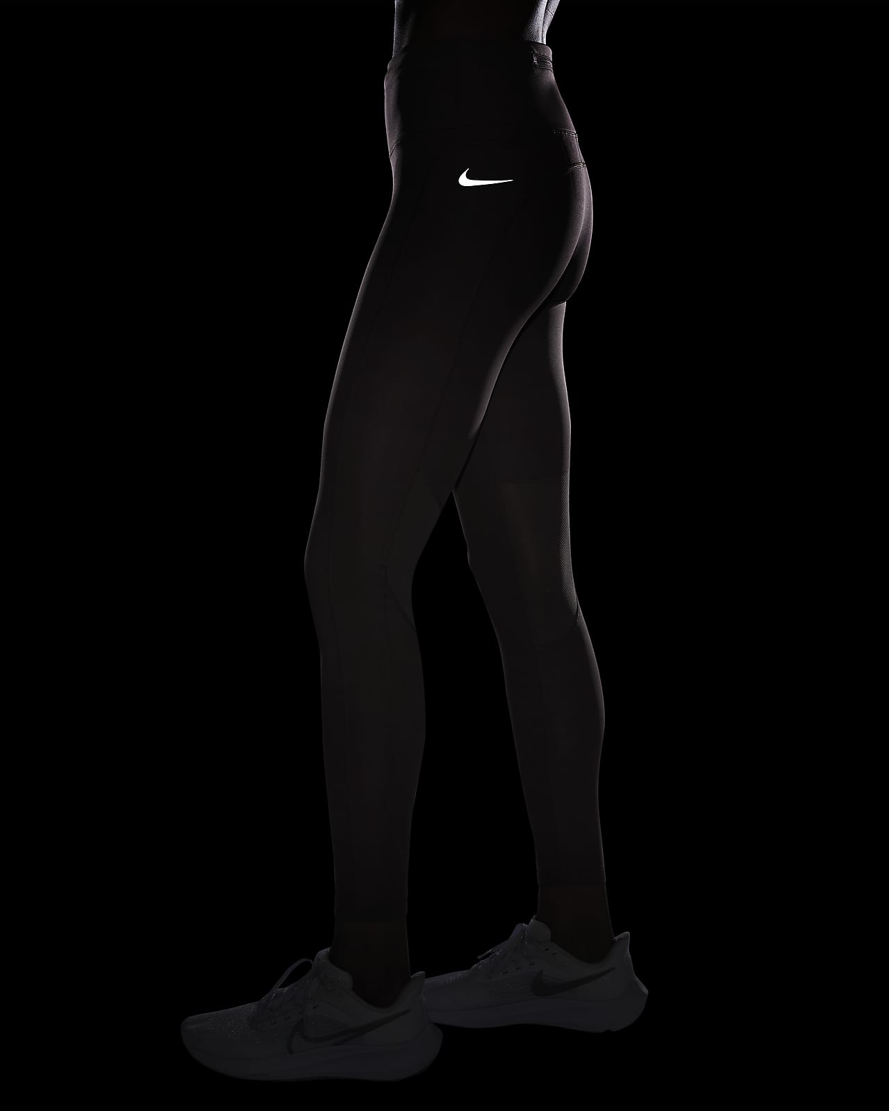 Nike Women's Run Fast Black Cropped Legging (DB4380-010-010) Sizes