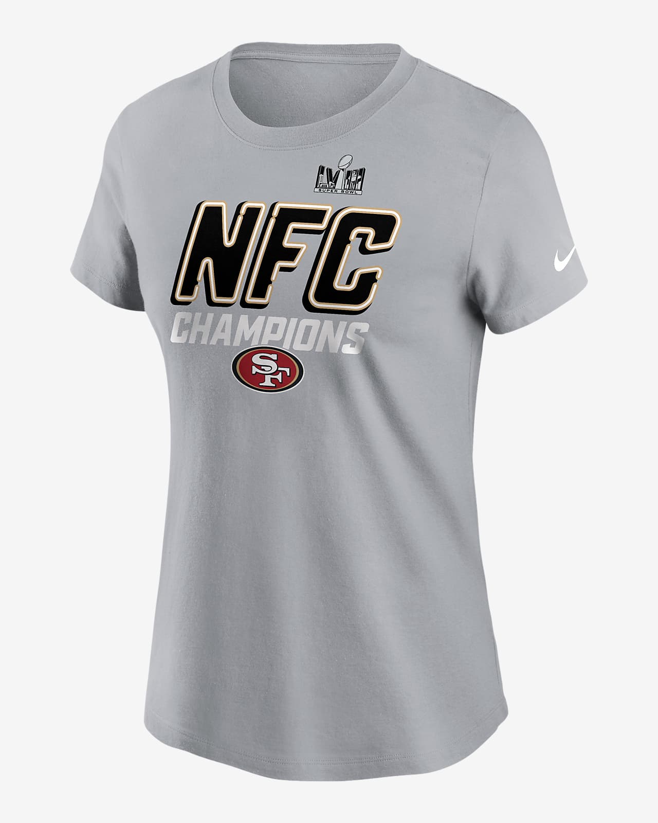 San Francisco 49ers Nike Women's High Hip Fashion T-Shirt - Black
