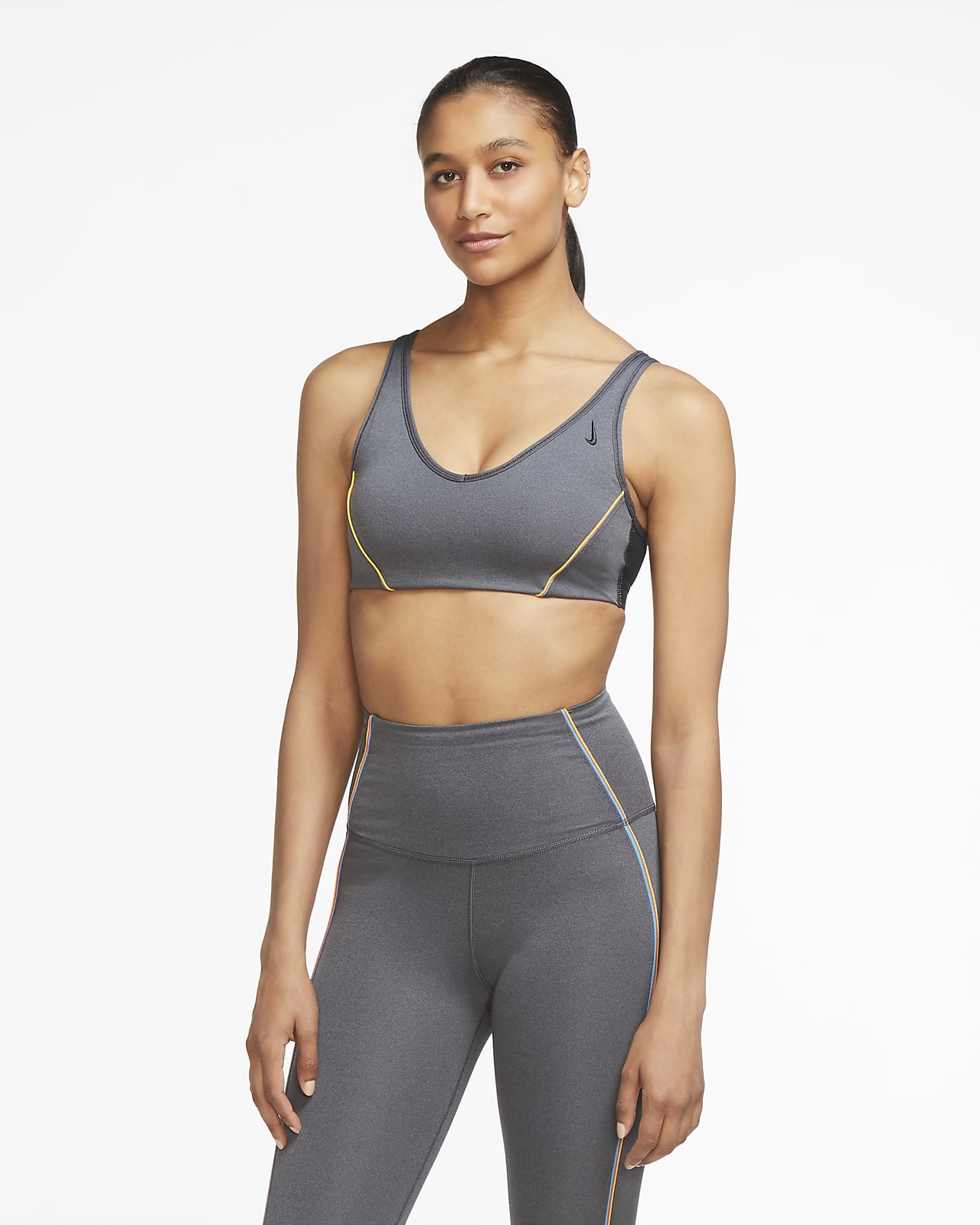 grey sports bra nike