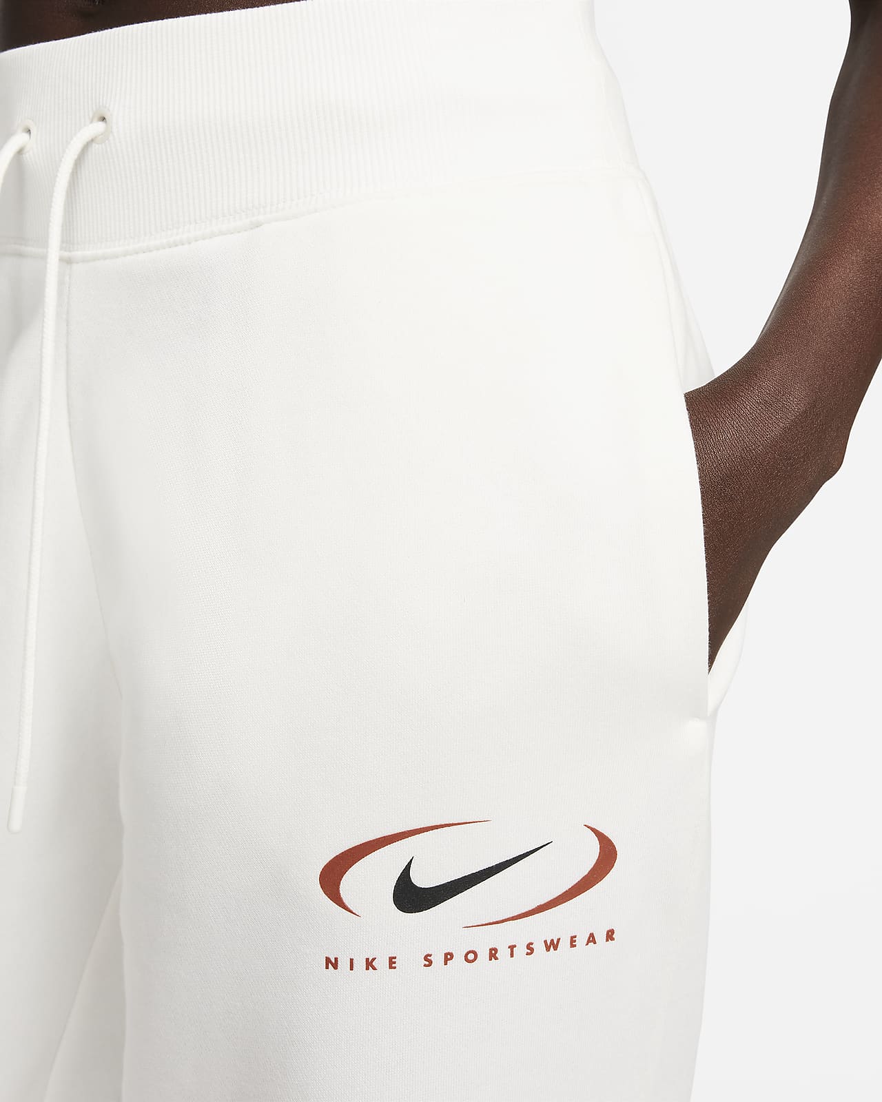 Nike Sportswear Pantaloni A Vita Alta Oversize Phoenix Nero Donna