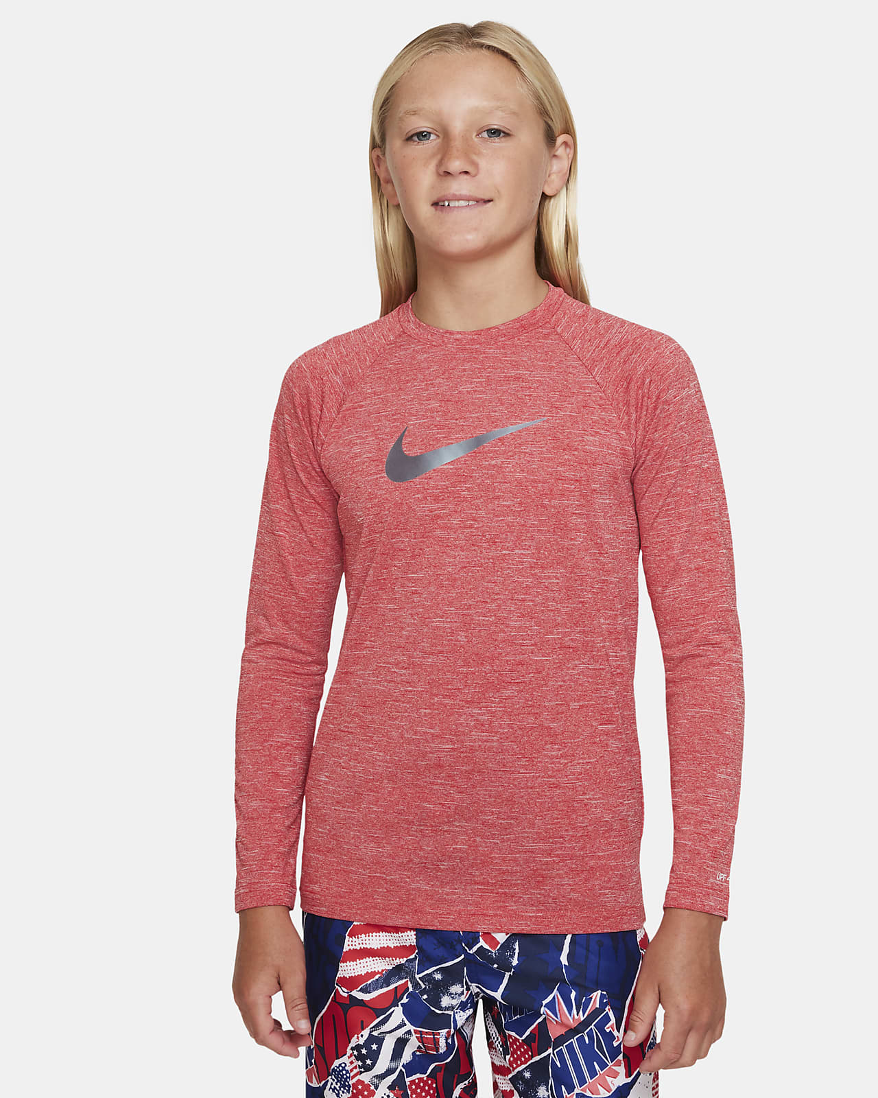 Leuren Uitrusting verkrachting Nike Heather Big Kids' (Boys') Long-Sleeve Hydroguard Swim Shirt. Nike.com