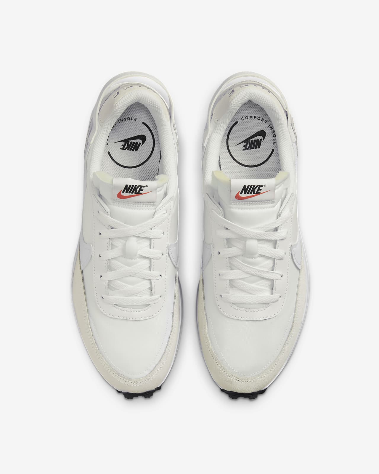 nike waffle white mens